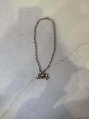 Junk Gypsy Mama Tried Silver Tone Ball Chain Necklace